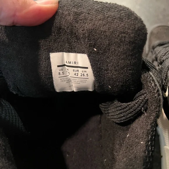 AMIRI Black Mesh Women's Sneakers - Picture 5 of 7